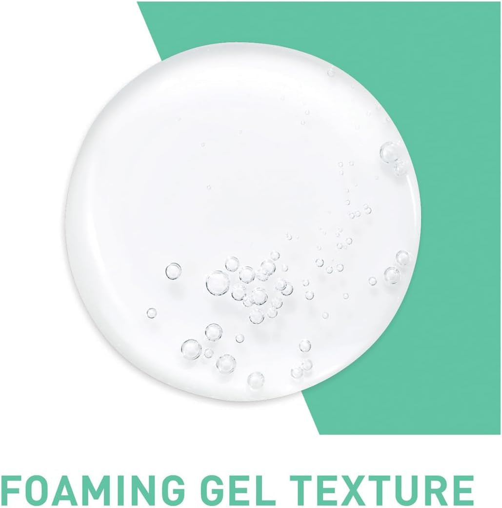 Foaming Cleanser Gel for Normal to Oily Skin - Oil Control Formula with Hyaluronic Acid, Niacinamide, and Ceramides, Fragrance-Free, 473ml