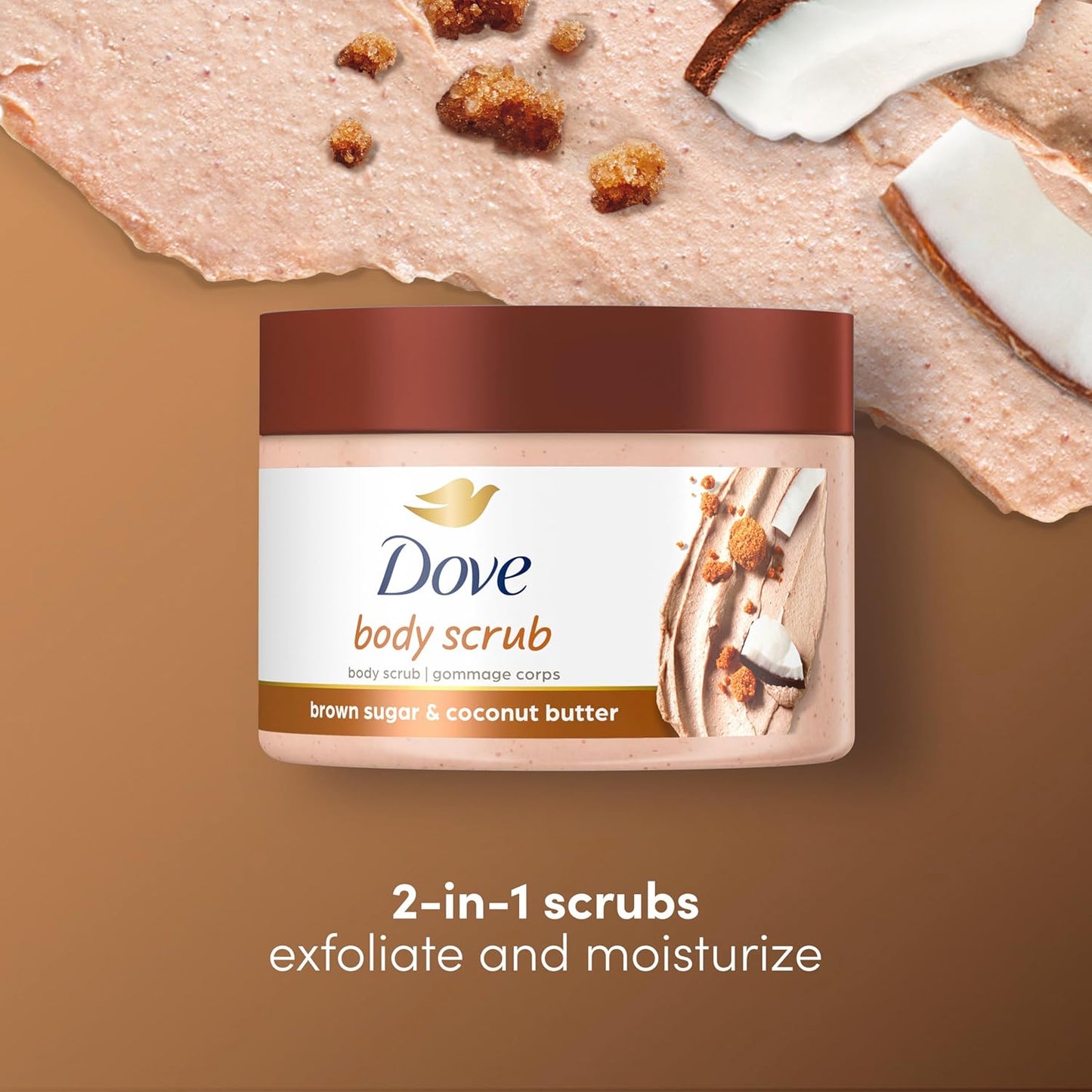 Exfoliating Body Polish with Brown Sugar and Coconut Butter, 298 g