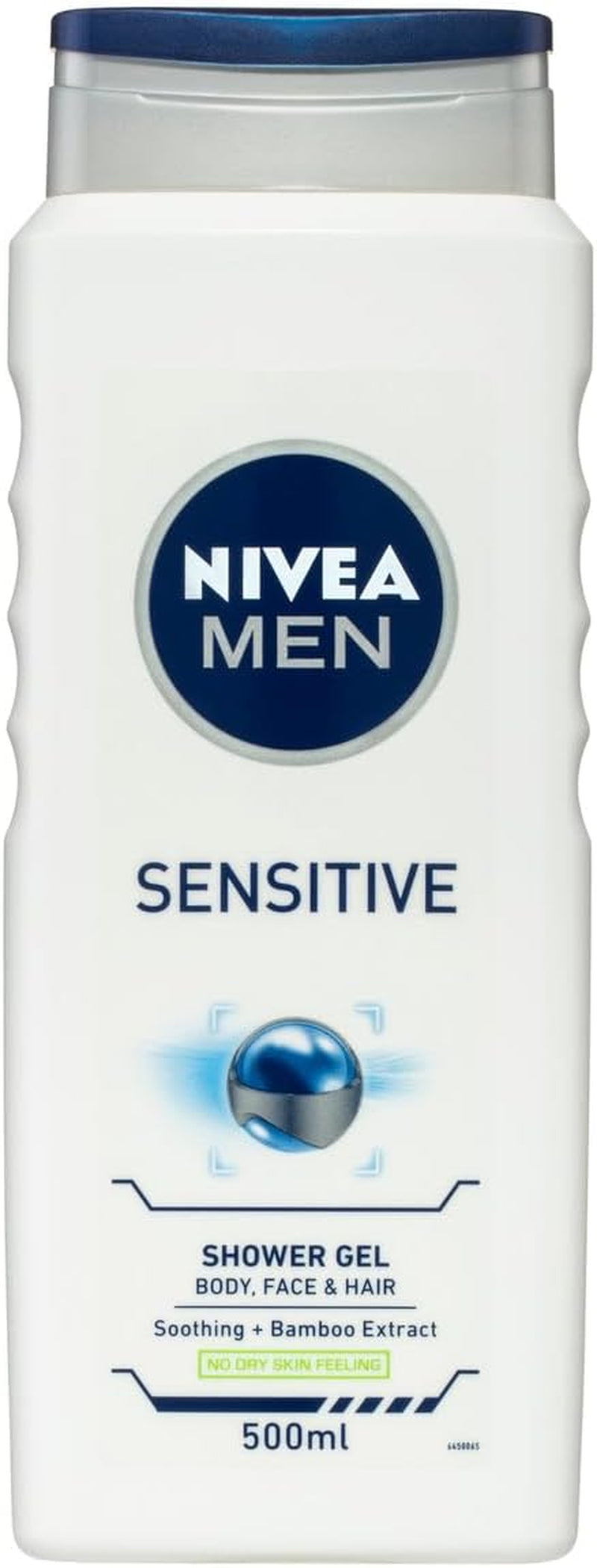 MEN Sensitive Shower Gel and Body Wash 500ml with Bamboo Extract | 3-in-1 Formula for Body, Face, and Hair | Ideal for Sensitive Skin | Long-Lasting Freshness | Biodegradable Formula